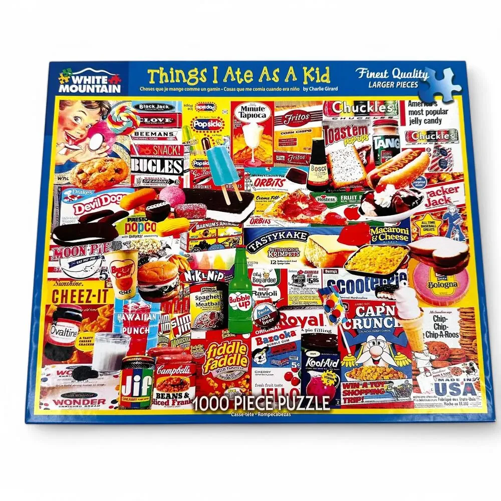 White Mountain Jigsaw Puzzle Things I Ate As a Kid 1000 Piece